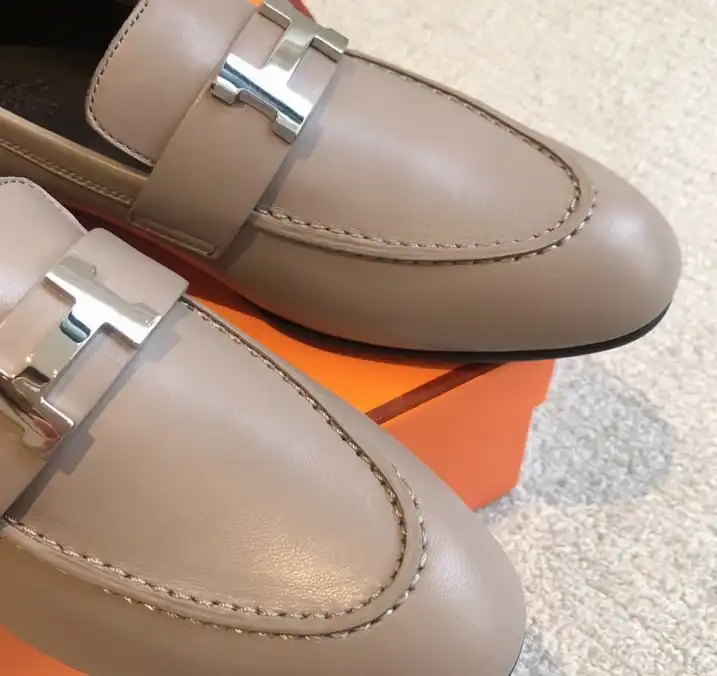 hype Hermes Leather Shoes