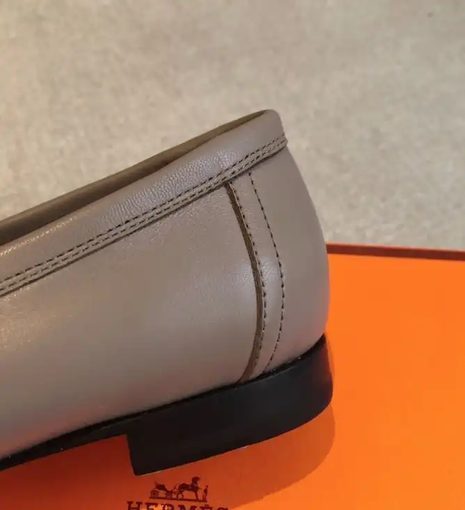 hype Hermes Leather Shoes