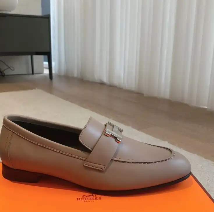 hype Hermes Leather Shoes