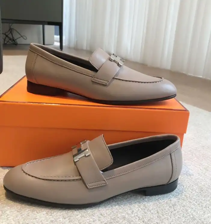 hype Hermes Leather Shoes