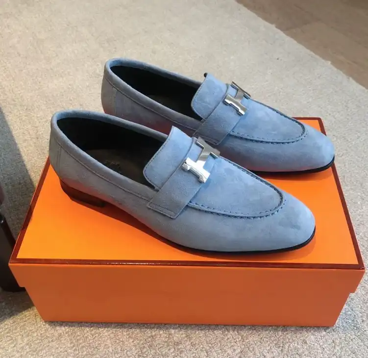 hype Hermes Leather Shoes