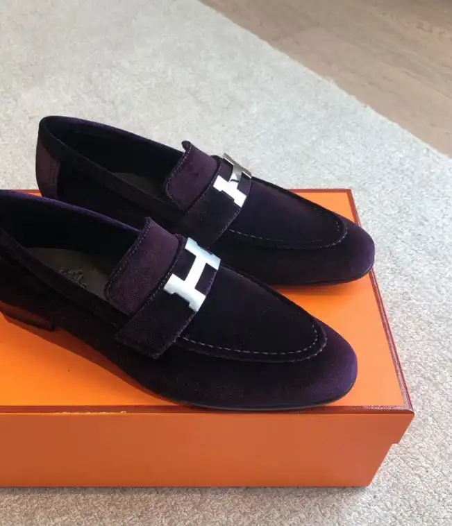 hype Hermes Leather Shoes