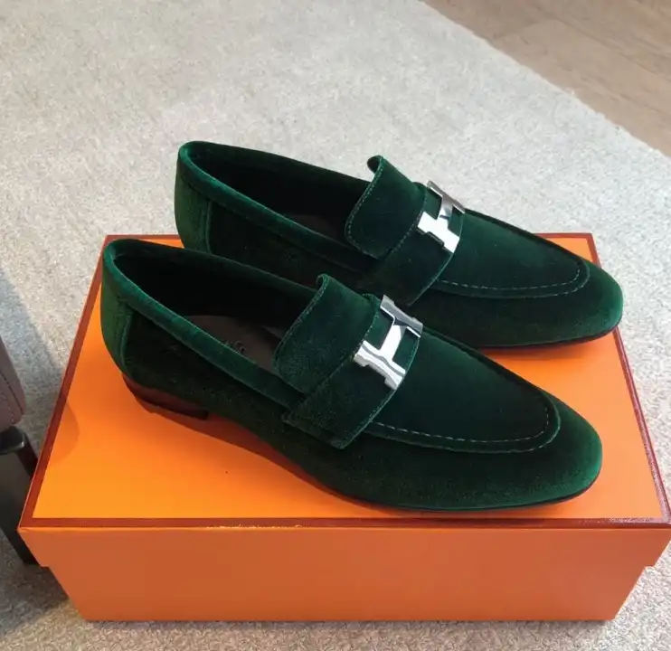 hype Hermes Leather Shoes