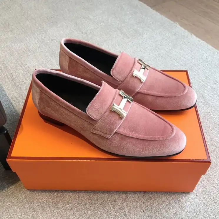 hype Hermes Leather Shoes