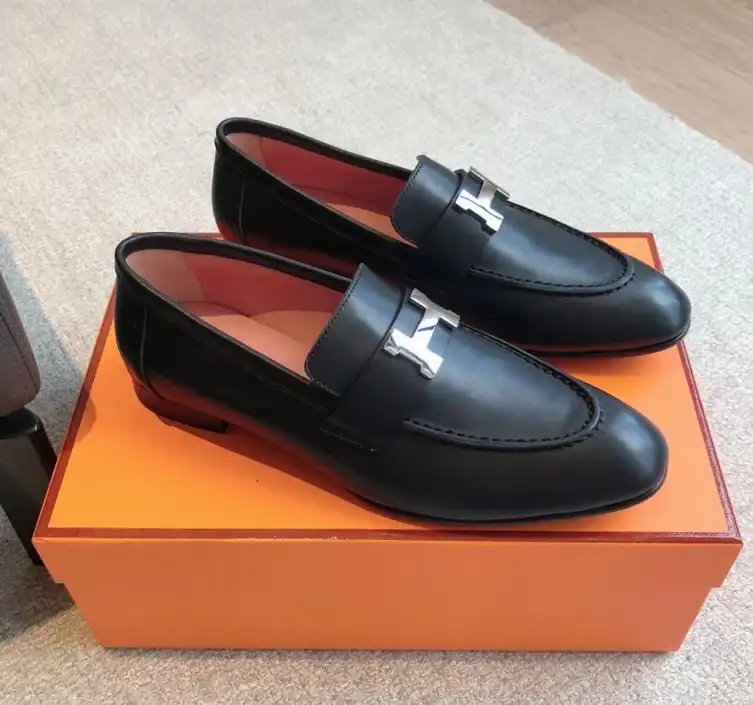 hype Hermes Leather Shoes