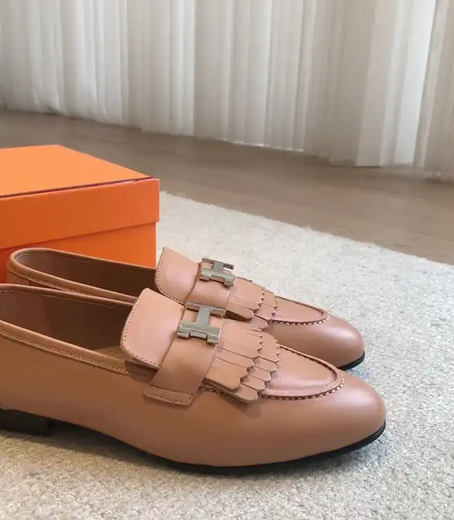 hype Hermes Leather Shoes