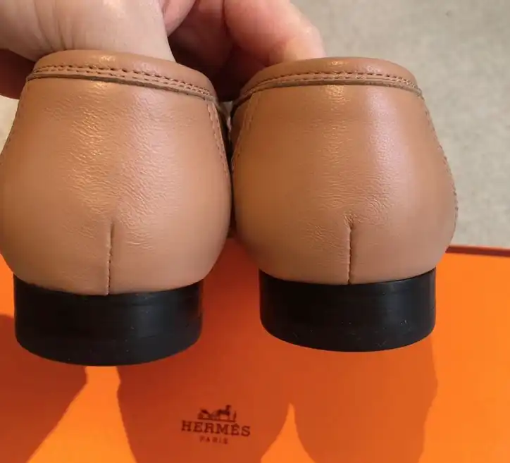 hype Hermes Leather Shoes