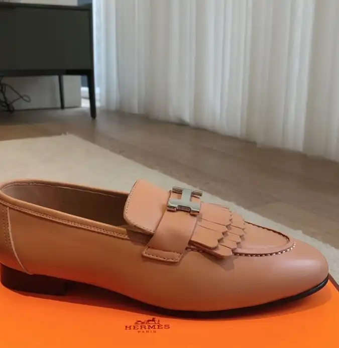 hype Hermes Leather Shoes