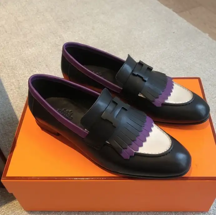 hype Hermes Leather Shoes