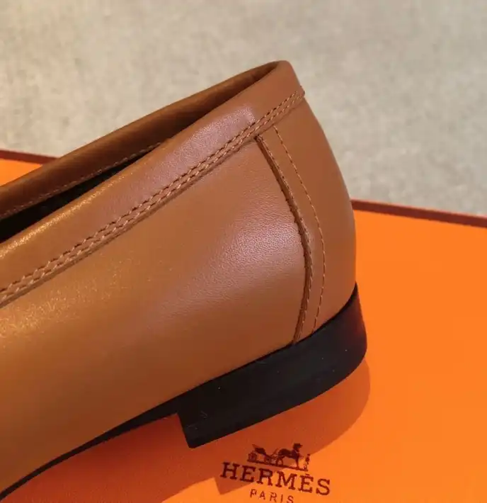 hype Hermes Leather Shoes