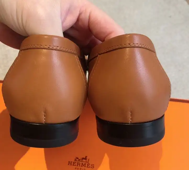 hype Hermes Leather Shoes