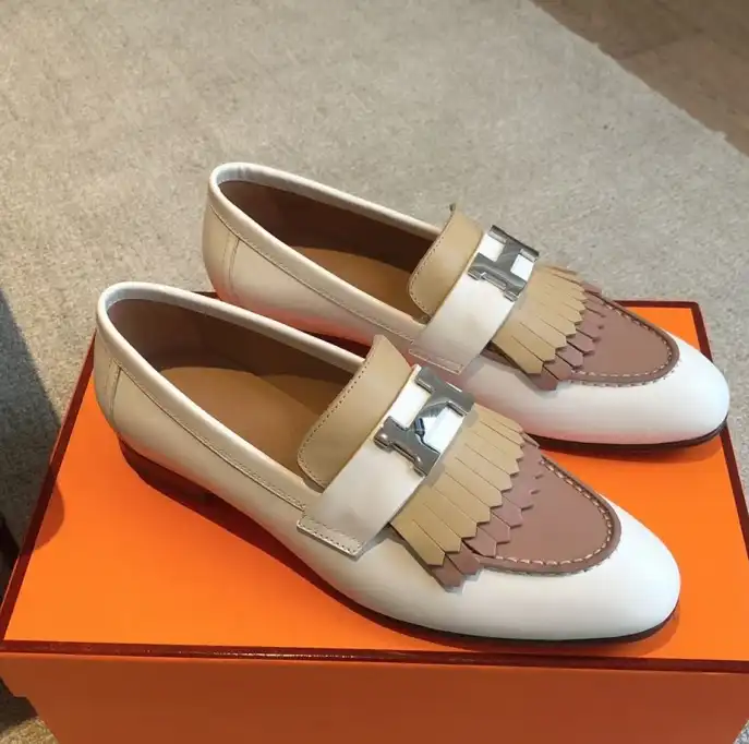 hype Hermes Leather Shoes