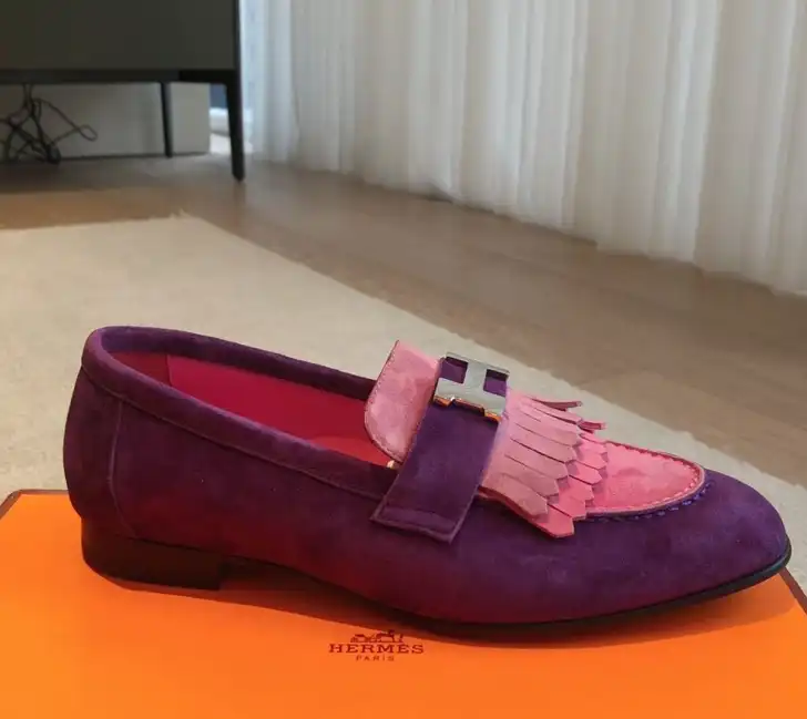 hype Hermes Leather Shoes