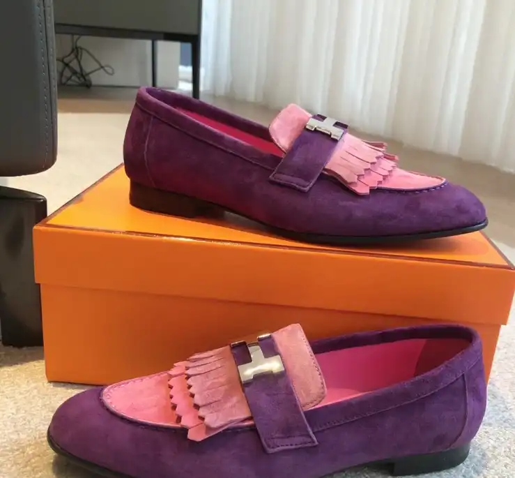 hype Hermes Leather Shoes