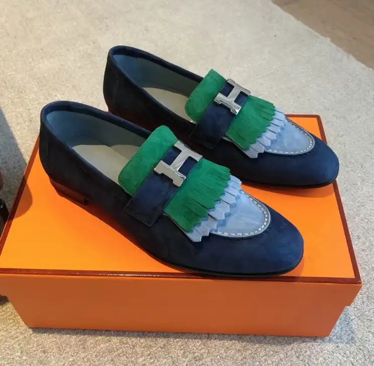 hype Hermes Leather Shoes