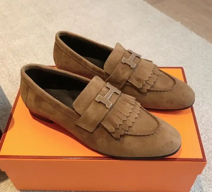 hype Hermes Leather Shoes