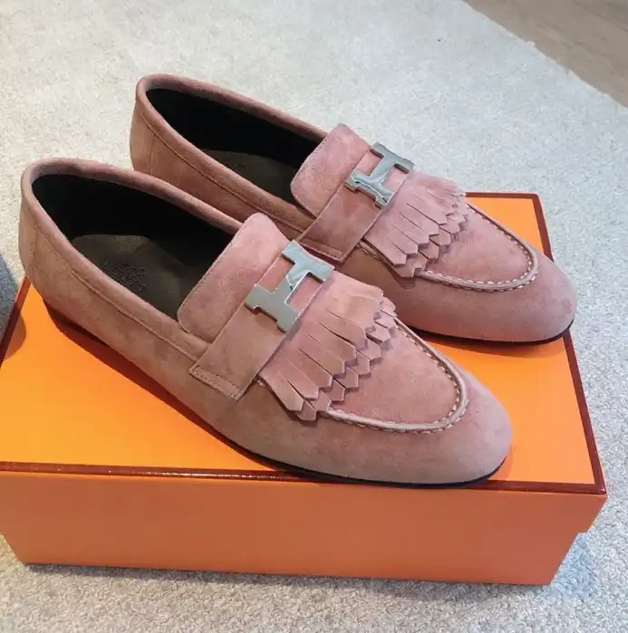 hype Hermes Leather Shoes