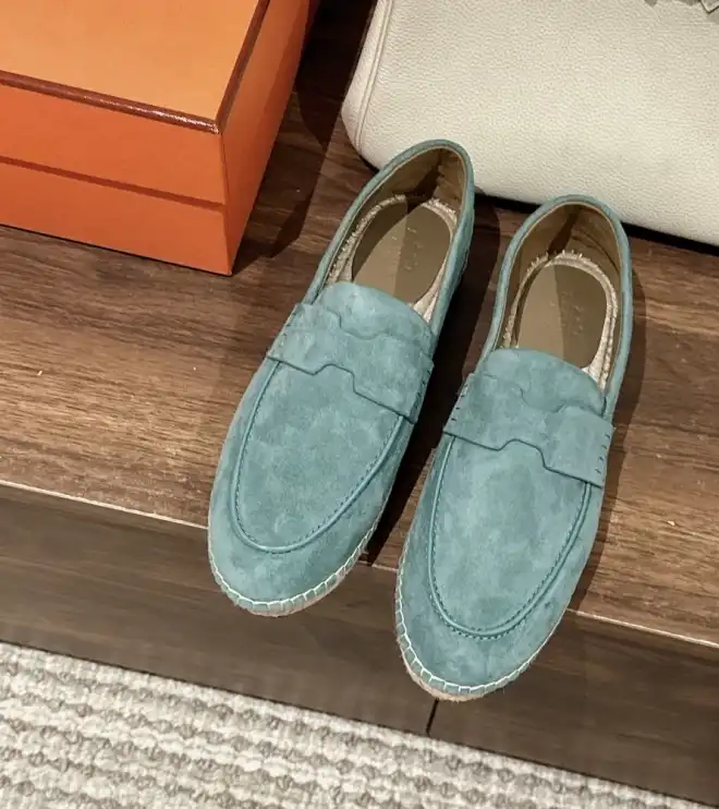 hype Hermes Leather Shoes