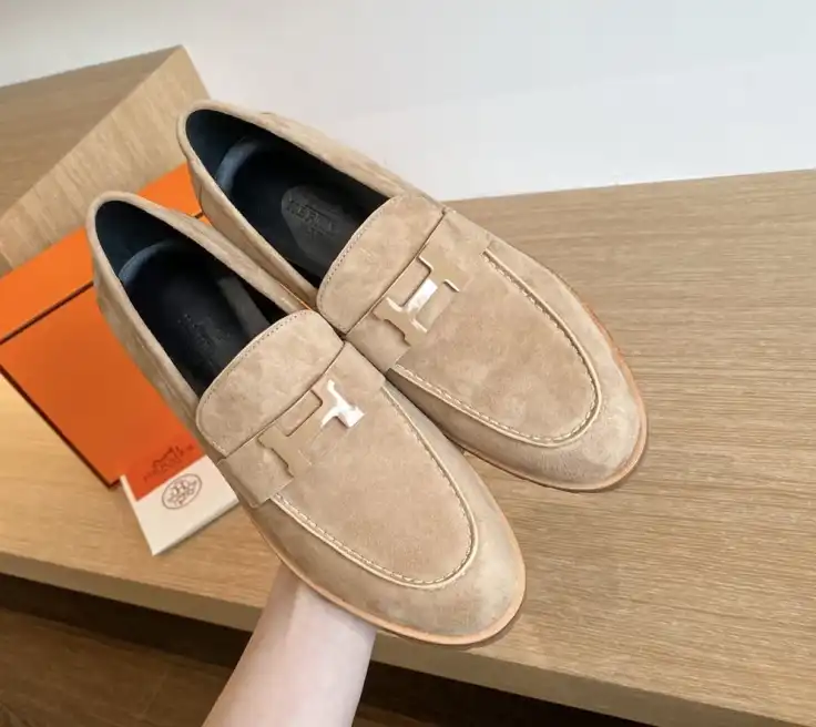 hype Hermes Leather Shoes