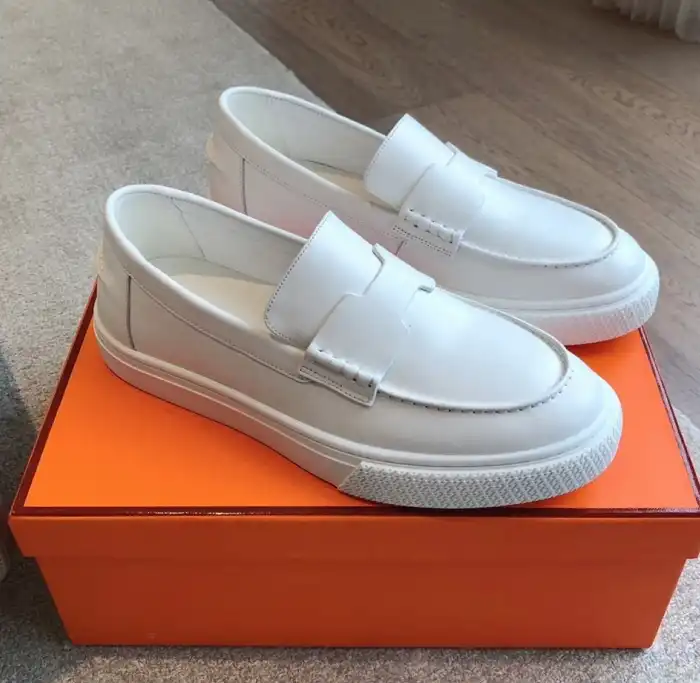 hype Hermes Leather Shoes