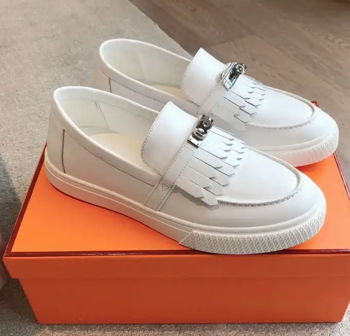 hype Hermes Leather Shoes