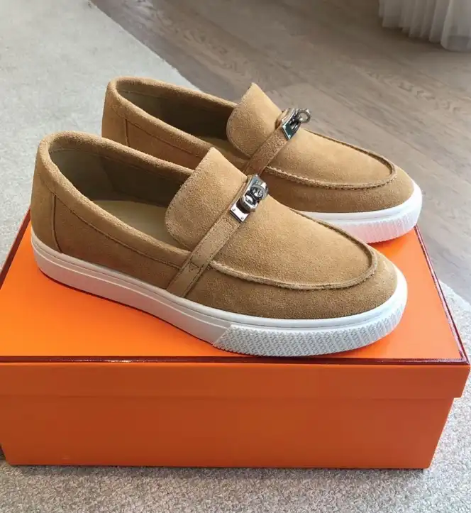 hype Hermes Leather Shoes