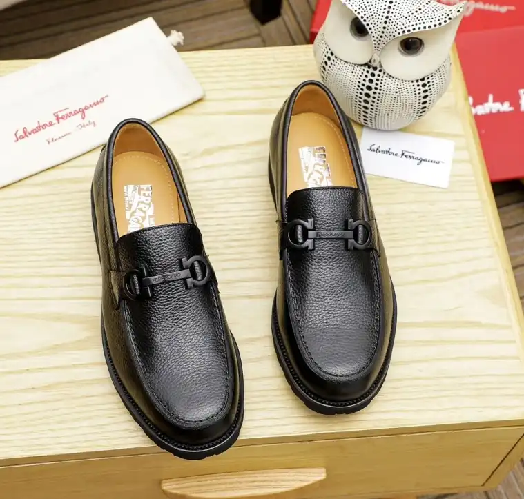 hype Ferragamo Leather Shoes