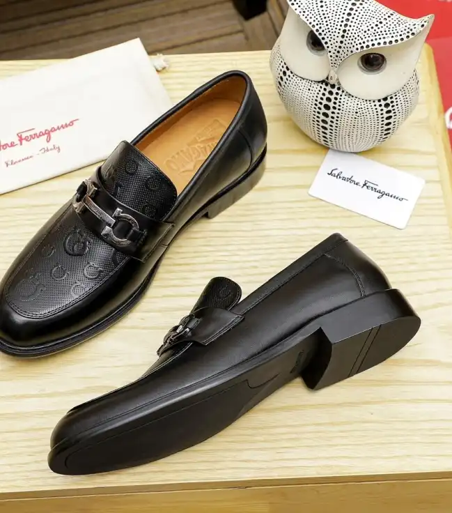 hype Ferragamo Leather Shoes