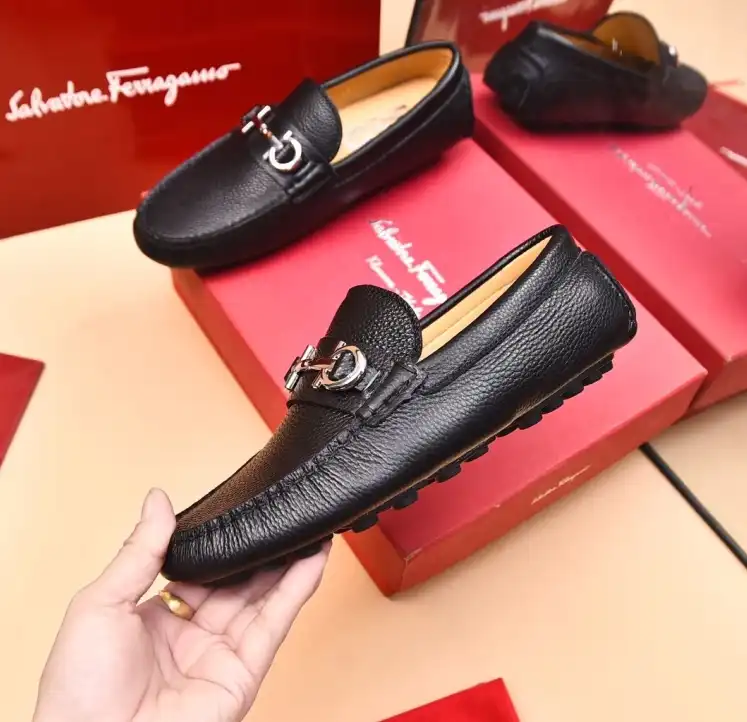 hype Ferragamo Leather Shoes