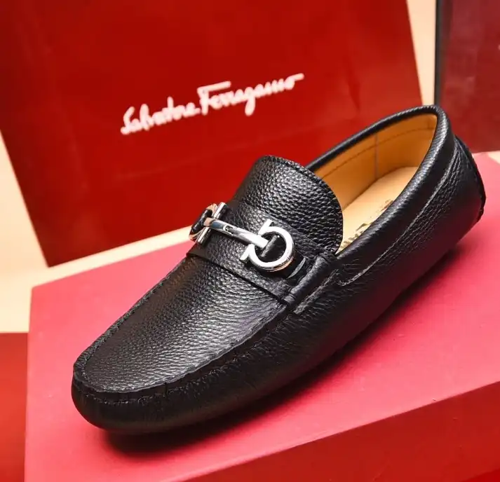 hype Ferragamo Leather Shoes