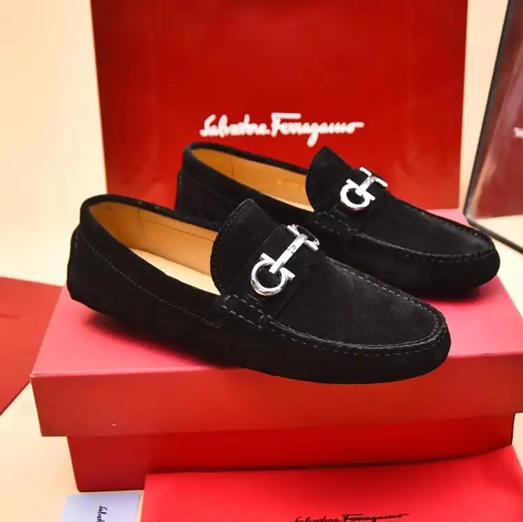 hype Ferragamo Leather Shoes