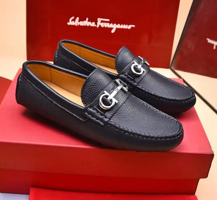 hype Ferragamo Leather Shoes