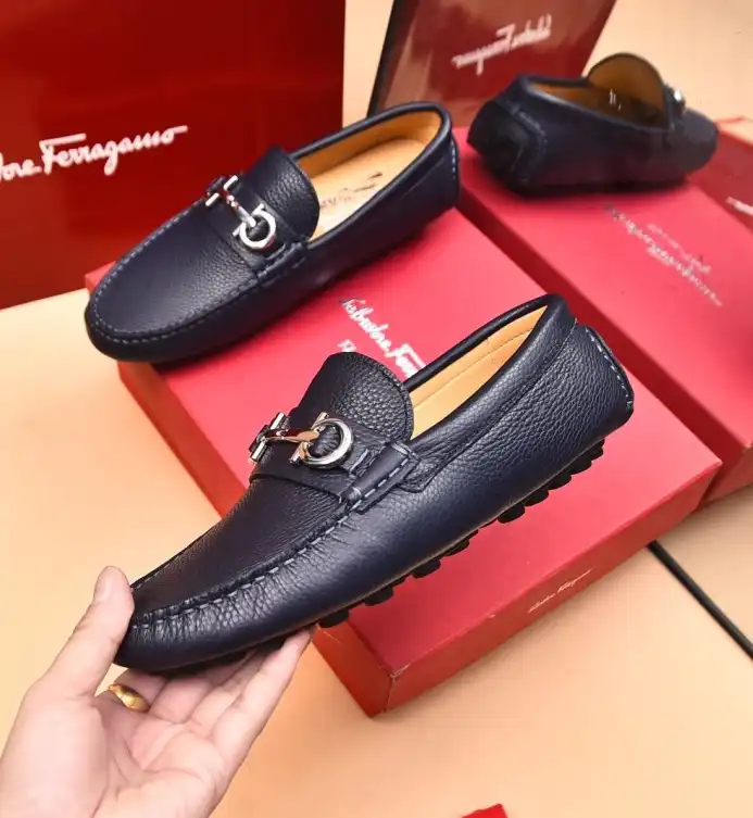 hype Ferragamo Leather Shoes