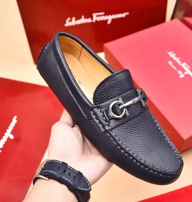 hype Ferragamo Leather Shoes