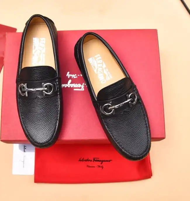 hype Ferragamo Leather Shoes