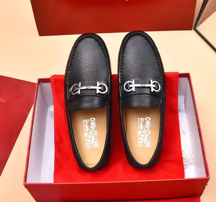 hype Ferragamo Leather Shoes