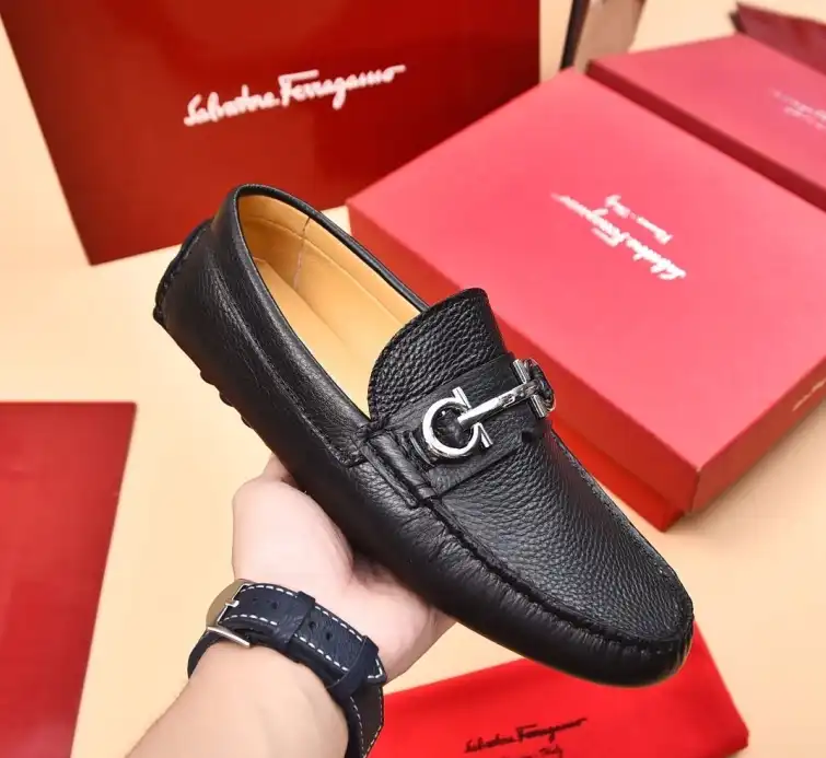 hype Ferragamo Leather Shoes