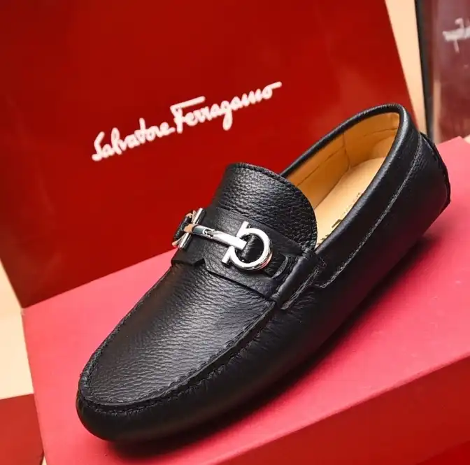 hype Ferragamo Leather Shoes