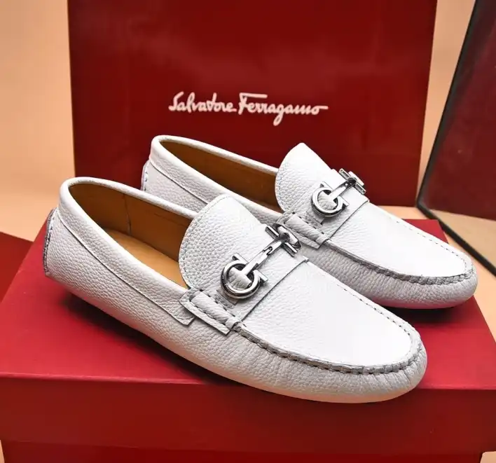 hype Ferragamo Leather Shoes