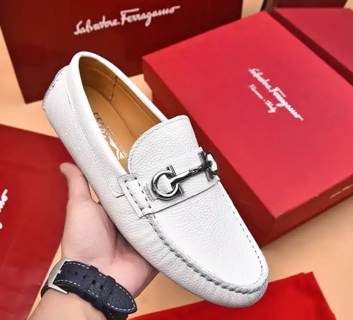 hype Ferragamo Leather Shoes