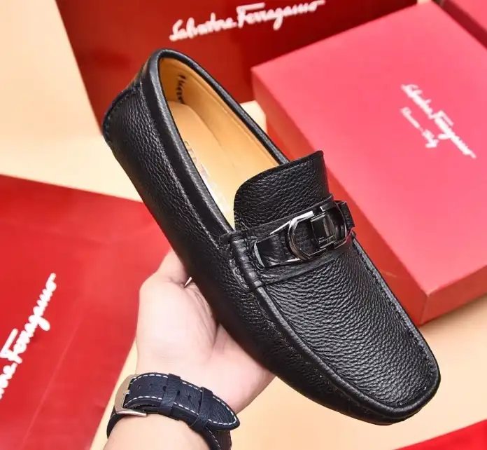 hype Ferragamo Leather Shoes