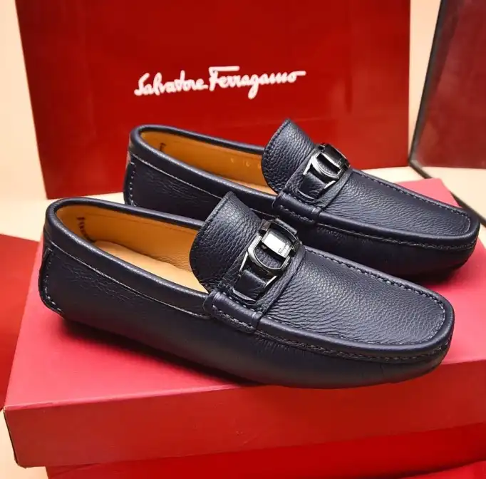 hype Ferragamo Leather Shoes