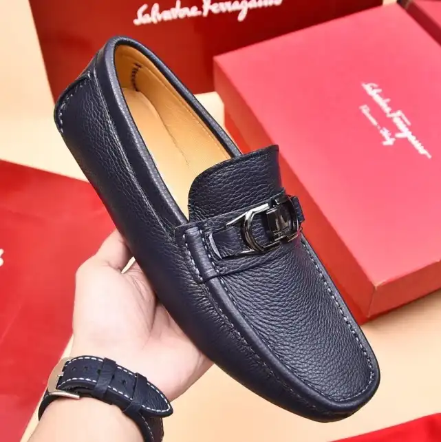 hype Ferragamo Leather Shoes