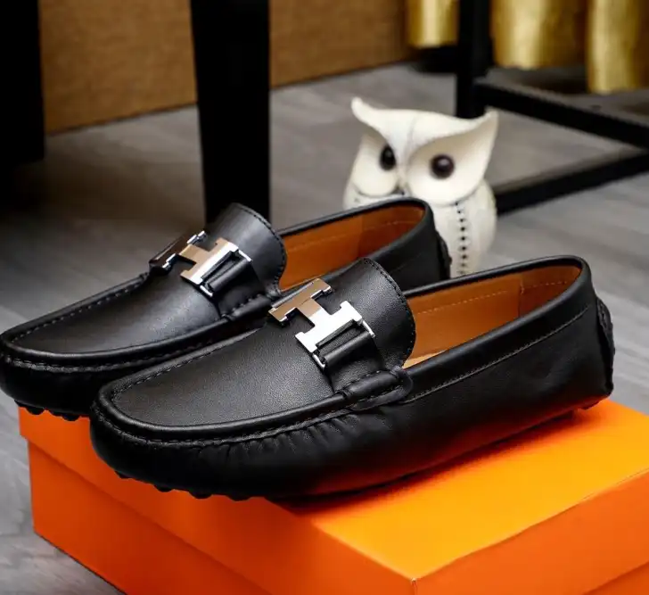 hype Hermes Leather Shoes