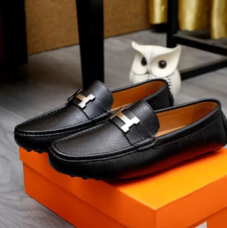 hype Hermes Leather Shoes