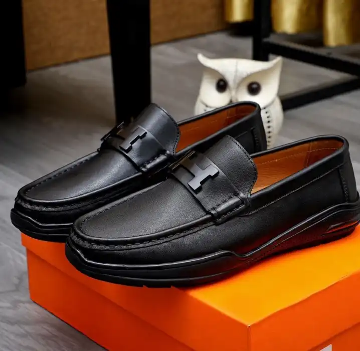 hype Hermes Leather Shoes