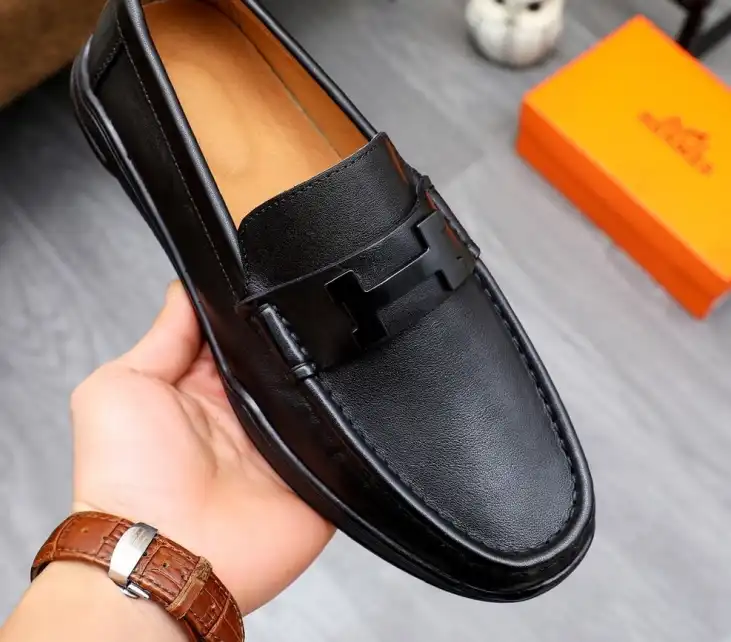 hype Hermes Leather Shoes