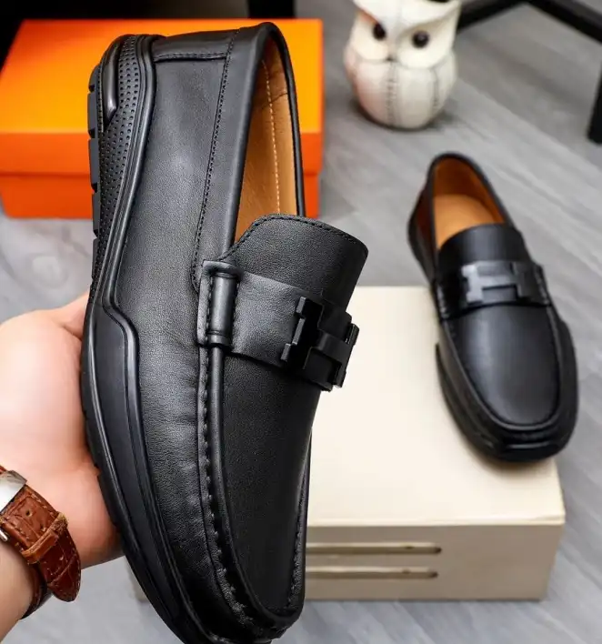 hype Hermes Leather Shoes