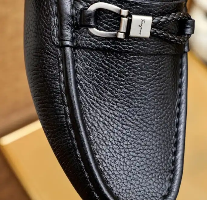 hype Ferragamo Leather Shoes