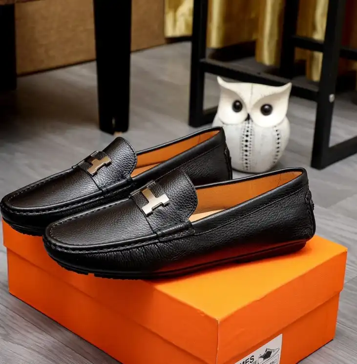 hype Hermes Leather Shoes